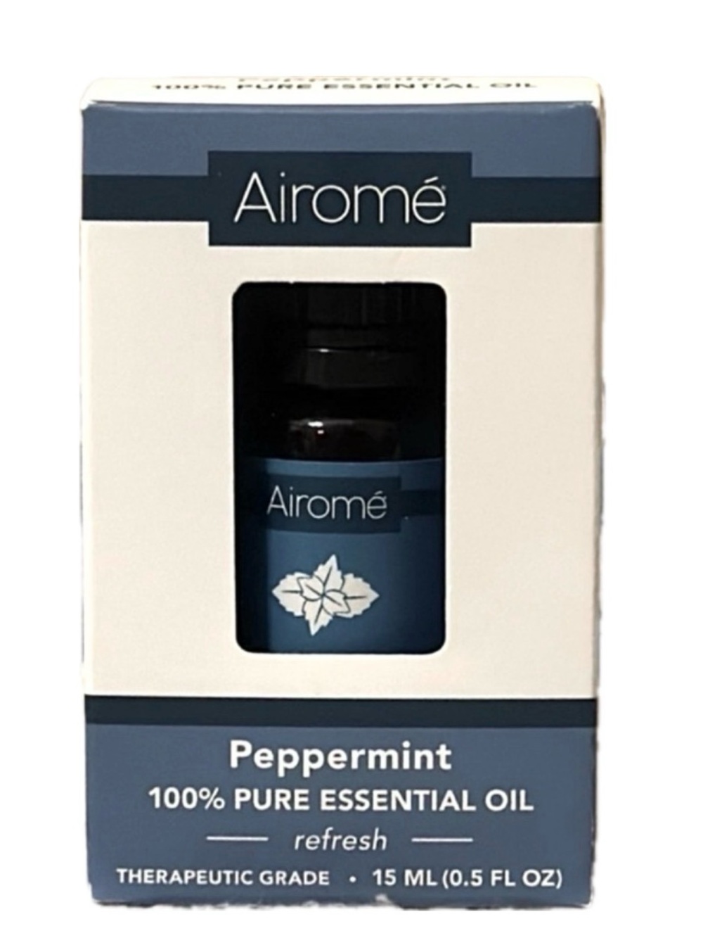 Airome 100% Peopermint Pure Essential Oil. .5 fluid ounces.NEW!